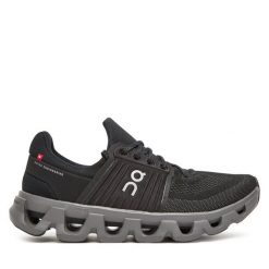 Buty do biegania On. Czarne buty do biegania On, bez wzorów, bez zapięcia, do biegania. Za 809.99 zł.