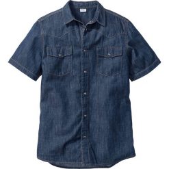 Koszula dżinsowa Slim Fit bonprix ciemnoniebieski. Koszule bonprix. Za 59.99 zł.