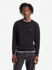 Levi's Sweter w kolorze czarnym rozmiar: M. Czarne swetry nierozpinane Levi's®, m, bez wzorów, z bawełny, bez kołnierzyka, bez ramiączek. Za 137.42 zł.