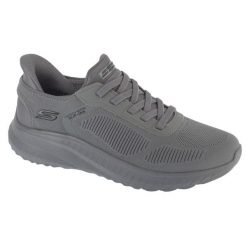 Buty sportowe Sneakersy męskie, Slip-Ins: BOBS Squad Chaos - Solid Step,slip-ins. Szare buty sportowe casual Skechers, bez wzorów, bez zapięcia. Za 329.99 zł.
