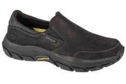 Buty trekkingowe męskie Skechers Respected Calum. Czarne trekkingi Skechers, bez wzorów, z materiału, bez zapięcia. Za 379.99 zł.