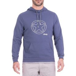 Bluza w kolorze niebieskim. Bluzy z kapturem marki Jeep, m, z kapturem. W wyprzedaży za 129.95 zł.
