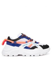 Versace Jeans Couture Sneakersy Fondo Speedtrack 79YA3SC3 Biały. Białe buty sportowe casual Versace Jeans Couture, bez wzorów, z jeansu, bez zapięcia. Za 679.99 zł.