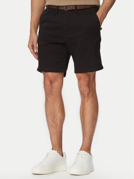 Jack & Jones Szorty materiałowe Adam Belted 12288603 Czarny Regular Fit. Czarne szorty Jack & Jones, m, bez wzorów, z bawełny. Za 169.99 zł.