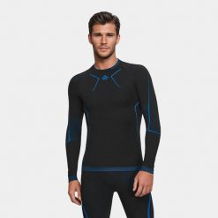 Bluza termoaktywna męska Alpinus Lillehammer. Czarne bielizna termoaktywna Alpinus, l, bez wzorów, z elastanu, bez ramiączek. Za 179.00 zł.