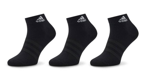 Skarpety stopki unisex Adidas 3 pary. Czarne skarpety Adidas, bez wzorów, z bawełny. Za 51.00 zł.