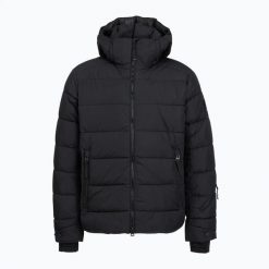 Kurtka ocieplana męska BOGNER FIRE+ICE Leather. Czarne kurtki l, bez wzorów, z elastanu, bez kaptura. Za 1,579.00 zł.