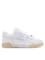Reebok Sneakersy Workout Plus GW9767-M Biały. Białe buty sportowe casual Reebok, bez wzorów, ze skóry, bez zapięcia. Za 249.99 zł.