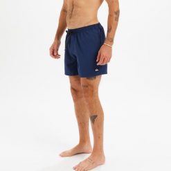 Spodenki surfingowe męskie Quiksilver Volley krótkie. Niebieskie odzież kąpielowa Quiksilver, m, bez wzorów, sportowe. W wyprzedaży za 99.99 zł.