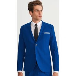 Marynarka garniturowa SUPER SLIM FIT - Niebieski. Marynarki marki Reserved. Za 249.99 zł.