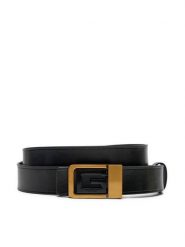 Guess Pasek Męski BMGOLE P4430 Czarny. Czarne paski Guess, z aplikacjami, ze skóry. Za 169.99 zł.