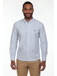 The Time of Bocha Koszula - Regular fit - w kolorze błękitnym rozmiar: XL. Niebieskie koszule The Time of Bocha, xl, bez wzorów, z bawełny, bez kołnierzyka, bez ramiączek. Za 152.99 zł.