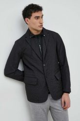 Emporio Armani kurtka męska kolor czarny przejściowa. Czarne kurtki Emporio Armani, m, bez wzorów, z poliamidu, bez kaptura. Za 2,249.90 zł.