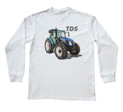 New Holland — bluzka z długim rękawem. Białe bluzki z długim rękawem nikiniki, s, bez wzorów, z bawełny, bez kołnierzyka, bez ramiączek. W wyprzedaży za 75.65 zł.