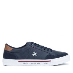Tenisówki Beverly Hills Polo Club. Niebieskie trampki Beverly Hills Polo Club, m, bez wzorów, bez zapięcia. Za 229.99 zł.