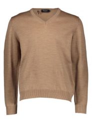 Maerz Muenchen Wełniany sweter w kolorze karmelowym rozmiar: 50. Brązowe swetry nierozpinane Maerz Muenchen, bez wzorów, z wełny, bez kołnierzyka, bez ramiączek. Za 239.99 zł.