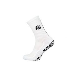 Skarpety antypoślizgowe Control Socks. Białe skarpety FOOTBALL MASTERS, bez wzorów. W wyprzedaży za 39.00 zł.