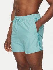 Calvin Klein Swimwear Szorty kąpielowe KM0KM01109 Błękitny Regular Fit. Niebieskie kąpielówki Calvin Klein Swimwear, m, bez wzorów, z syntetyku. Za 179.99 zł.