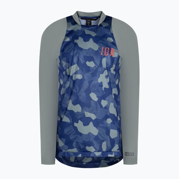 Longsleeve rowerowy męski ION Scrub tidal green. Zielone bluzki z długim rękawem ION, m, bez wzorów, bez kołnierzyka, bez ramiączek. Za 209.99 zł.