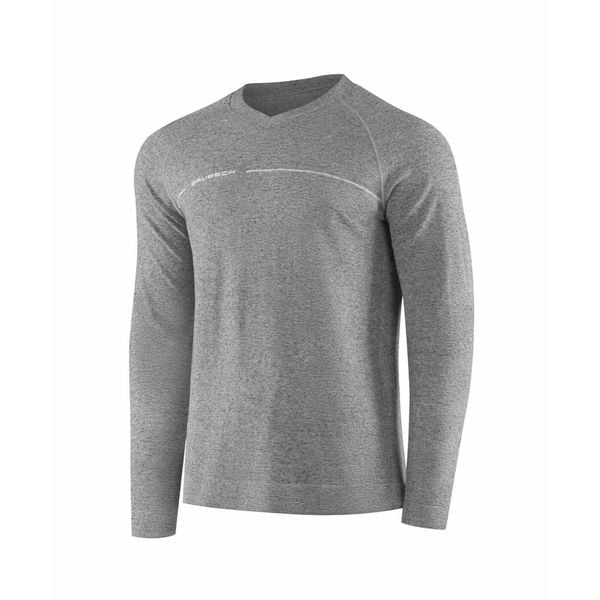 Koszulka męska z długim rękawem do spania z dodatkiem lnu Brubeck COMFORT NIGHT. Szare piżamy Brubeck, m, bez wzorów, ze lnu, bez ramiączek. Za 129.99 zł.