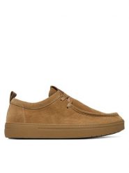 Tommy Hilfiger Półbuty Modern Light Suede Moc Toe Shoe FM0FM05501 Brązowy. Brązowe eleganckie półbuty Tommy Hilfiger, bez wzorów, ze skóry, bez obcasa, bez zapięcia. Za 359.99 zł.