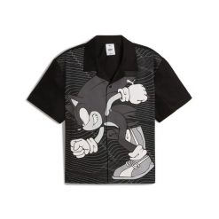 Koszula męska Puma X SONIC RELAXED GRAPHIC RACER 63240701. Czarne koszule Puma, m, bez wzorów, z bawełny, bez kołnierzyka, bez ramiączek. Za 186.87 zł.