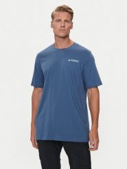 Adidas T-Shirt Terrex Graphic MTN 2.0 IM8354 Niebieski Regular Fit. Niebieskie t-shirty sportowe Adidas, bez wzorów, z bawełny, bez ramiączek, trekkingowe. Za 149.99 zł.