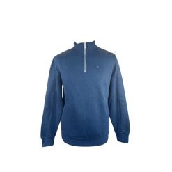 Bluza ze stójką Serge Blanco. Niebieskie bluzy SERGE BLANCO, na zimę, l, bez wzorów, bez kaptura. W wyprzedaży za 395.95 zł.