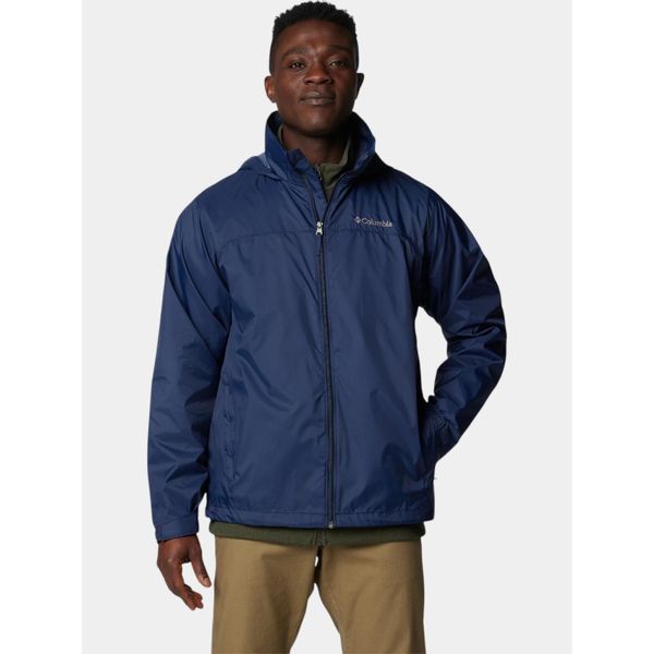 Wiatrówka męska Columbia Glennaker Lake II. Niebieskie kurtki przeciwdeszczowe Columbia, m, bez wzorów, z softshellu, bez kaptura. Za 270.84 zł.