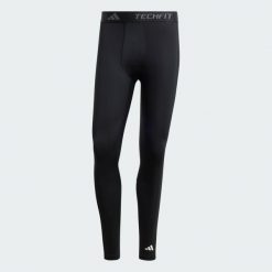Legginsy TECHFIT Compression Training Long. Czarne odzież kompresyjna Adidas, l, bez wzorów, z materiału, do piłki nożnej, techfit (adidas). Za 179.00 zł.