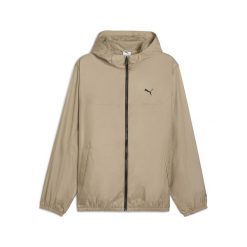 Męska Wiatrówka o standardowym kroju Essentials PUMA Ice Coffee Beige. Brązowe kurtki do biegania Puma, m, bez wzorów, z gumy, bez kaptura, do biegania. Za 249.00 zł.