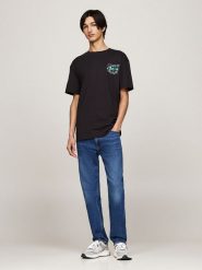 TOMMY JEANS Koszulka w kolorze czarnym rozmiar: M. Czarne bezrękawniki Tommy Jeans, m, bez wzorów, z bawełny, bez kołnierzyka, bez ramiączek. Za 137.10 zł.