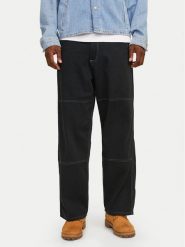 Jack&Jones Spodnie materiałowe Owen 12273515 Czarny Baggy Fit. Czarne spodnie materiałowe Jack&Jones, m, bez wzorów, z bawełny. Za 109.99 zł.