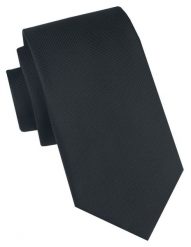 Klasyczny, Męski Krawat Alties - Czarny, Jednokolorowy. Czarne krawaty i muchy Alties, bez wzorów, z tkaniny. Za 49.00 zł.