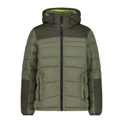 Kurtka z kapturem CMP Feel Warm Flock. Zielone kurtki CMP, na zimę, xl, bez wzorów, z materiału, z kapturem. Za 610.30 zł.