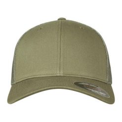 Siatkowa Czapka Z Daszkiem. Brązowe czapki z daszkiem FLEXFIT, bez wzorów. Za 67.99 zł.