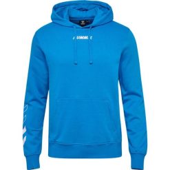 Bluza z kapturem Hummel hmlELEMENTAL. Niebieskie bluzy Hummel, bez wzorów, z kapturem. W wyprzedaży za 137.25 zł.