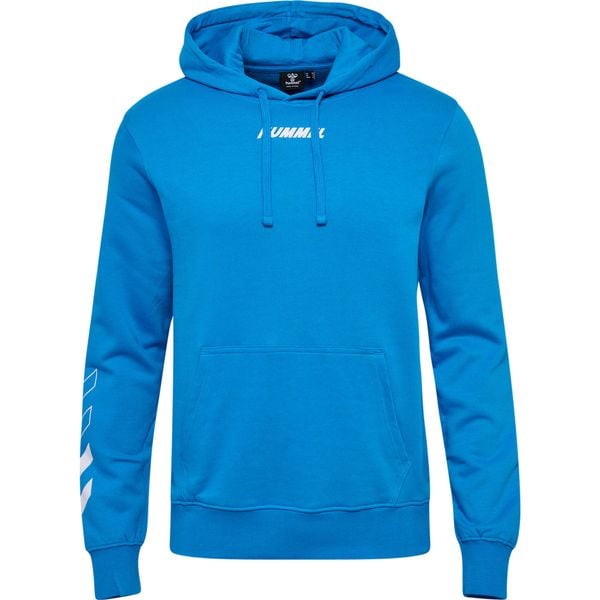 Bluza z kapturem Hummel hmlELEMENTAL. Niebieskie bluzy Hummel, bez wzorów, z kapturem. Za 162.05 zł.