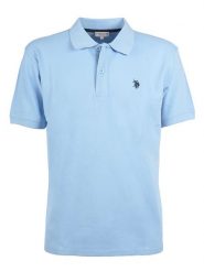 U.S. Polo Assn. Koszulka polo w kolorze błękitnym rozmiar: XL. Niebieskie koszulki polo U.S. Polo Assn., s, bez wzorów, bez kołnierzyka, bez ramiączek. Za 154.07 zł.
