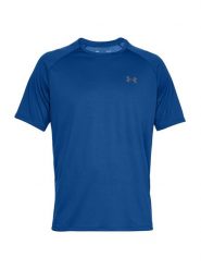 Under Armour Koszulka sportowa "Tech 2.0" w kolorze niebieskim rozmiar: S. Niebieskie t-shirty sportowe Under Armour, bez wzorów, z materiału, bez ramiączek, outdoorowe. Za 75.16 zł.