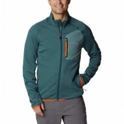 Bluza trekkingowa rozpinana Męska Columbia Triple Canyon Full Zip. Zielone bluzy Columbia, m, bez wzorów, bez kaptura. Za 331.99 zł.