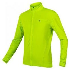 Bluza rowerowa męska Endura Xtract Roubaix hi-viz. Zielone bluzy ENDURA, m, bez wzorów, z tkaniny, bez kaptura. Za 249.99 zł.