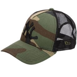Czapka Trucker New Era MLB New York Yankees. Czarne czapki z daszkiem New Era, bez wzorów, z bawełny. Za 139.99 zł.