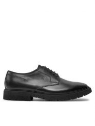 Fabi Półbuty FU1195A Czarny. Czarne eleganckie półbuty Fabi, bez wzorów, ze skóry, bez obcasa, bez zapięcia. Za 1,399.00 zł.