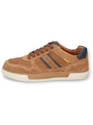 Camel Active Skórzane sneakersy "Bayland" w kolorze granatowo-jasnobrązowym rozmiar: 41. Brązowe buty sportowe casual Camel Active, bez wzorów, bez zapięcia. Za 254.74 zł.