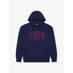 MANTO bluza z kapturem VARSITY 26 granatowa. Niebieskie bluzy z kapturem Manto, bez wzorów, z kapturem. Za 249.00 zł.