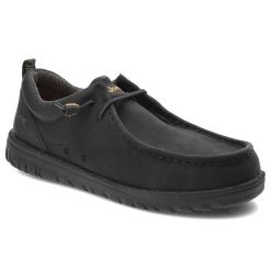 Czarne Półbuty Jeep Modne Obuwie Męskie. Czarne eleganckie półbuty Jeep, bez wzorów, ze skóry ekologicznej, bez obcasa, bez zapięcia. Za 299.00 zł.
