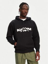 Kappa Bluza Nhayma 341V57W Czarny Regular Fit. Czarne bluzy Kappa, m, bez wzorów, z bawełny, bez kaptura. Za 409.99 zł.