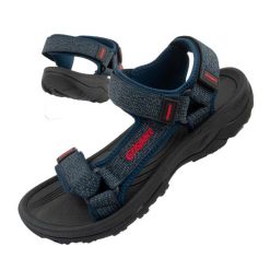 Buty sportowe sandały męskie Grisport. Niebieskie sandały Grisport, bez zapięcia. Za 99.99 zł.