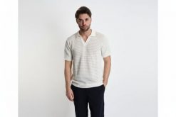 Xagon Koszulka Polo | P26082 MD604P | Mężczyzna | Kremowy. Białe koszulki polo Xagon, m, w ażurowe wzory, z bawełny, bez kołnierzyka, bez ramiączek. W wyprzedaży za 299.00 zł.